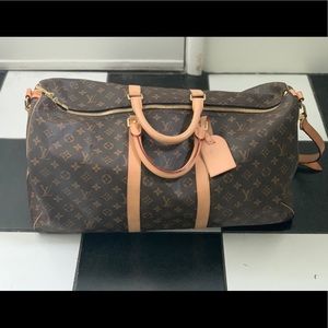 Louis Vuitton duffel bag KEEPALL BANDOULIÈRE 55